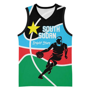 Afro Basketball Custom South Sudan Basketball Jersey Come On Bright Stars LT14