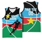 Afro Basketball Custom South Sudan Basketball Jersey Come On Bright Stars LT14