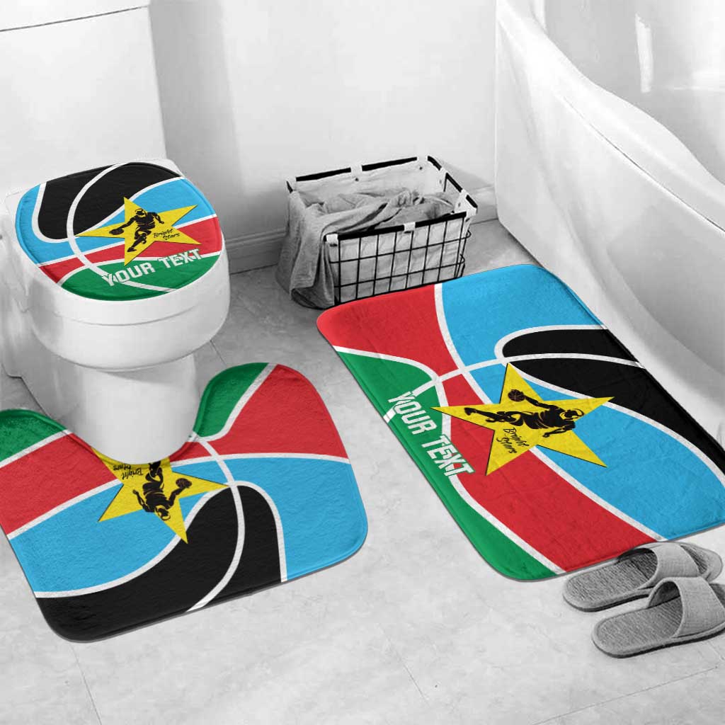 South Sudan Basketball Custom Bathroom Set Come On Bright Stars