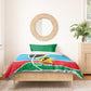 Afro Basketball Custom South Sudan Bedding Set Come On Bright Stars - African Pride