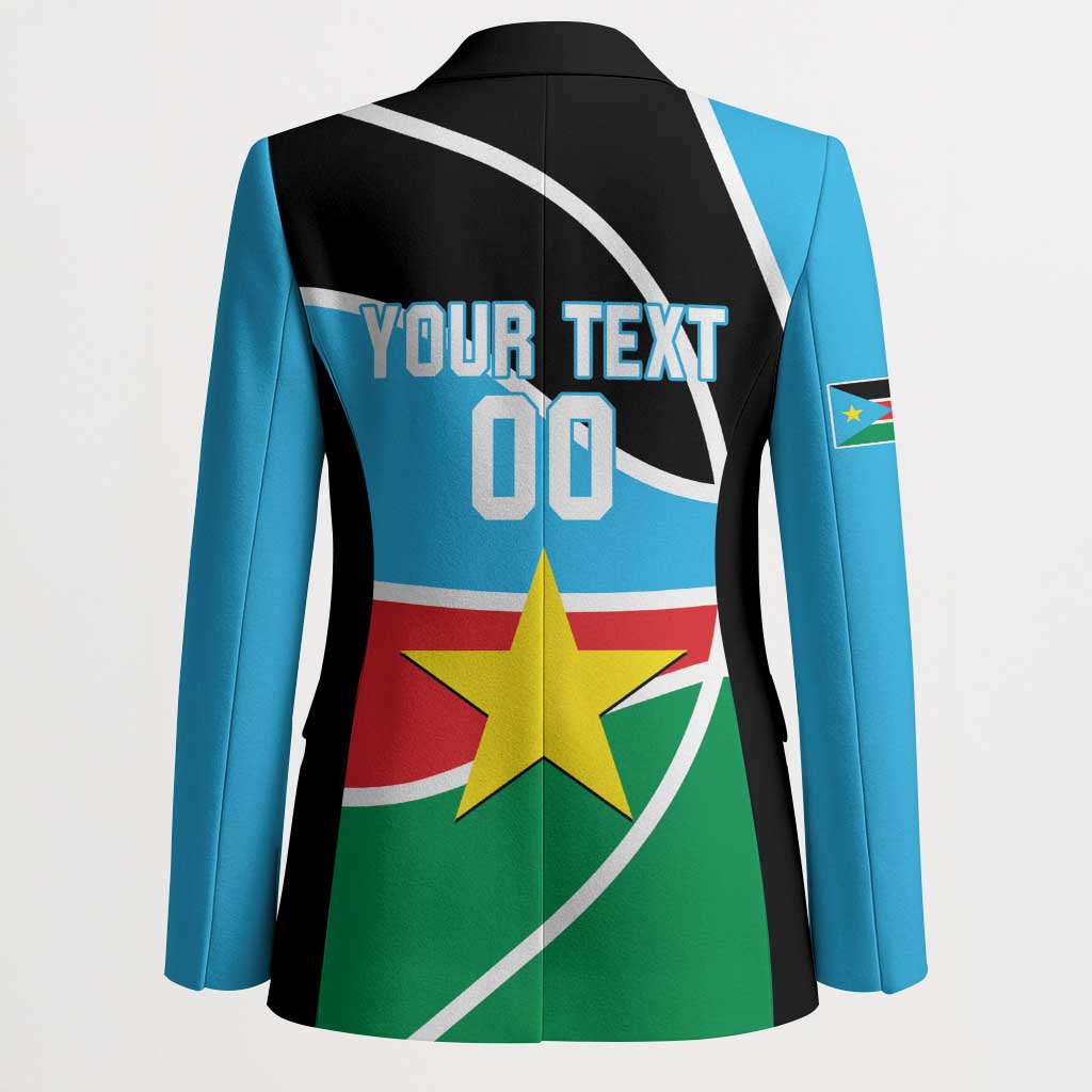 South Sudan Basketball Custom Blazer Come On Bright Stars