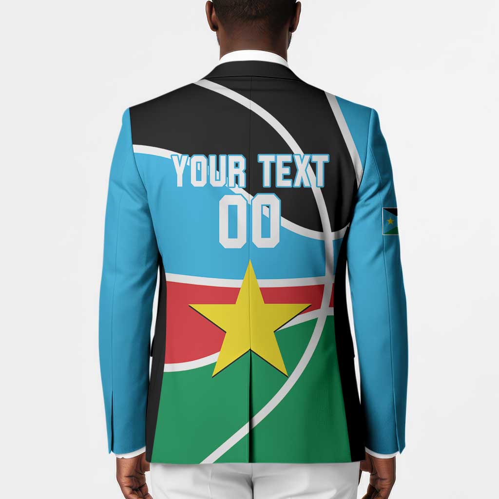 South Sudan Basketball Custom Blazer Come On Bright Stars