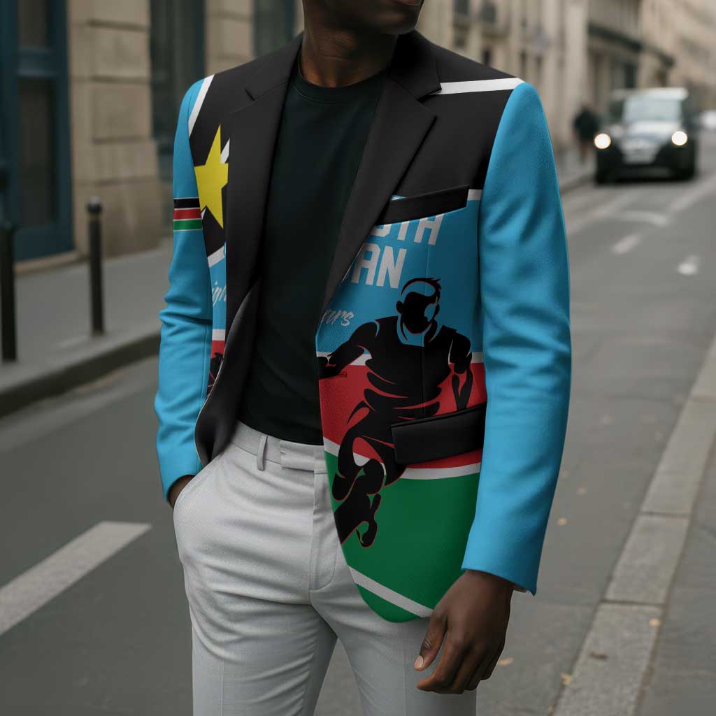 South Sudan Basketball Custom Blazer Come On Bright Stars