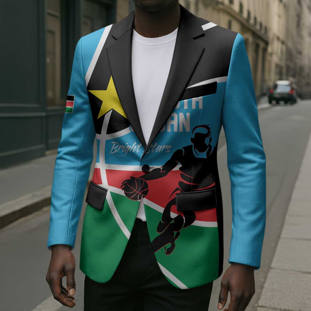 South Sudan Basketball Custom Blazer Come On Bright Stars