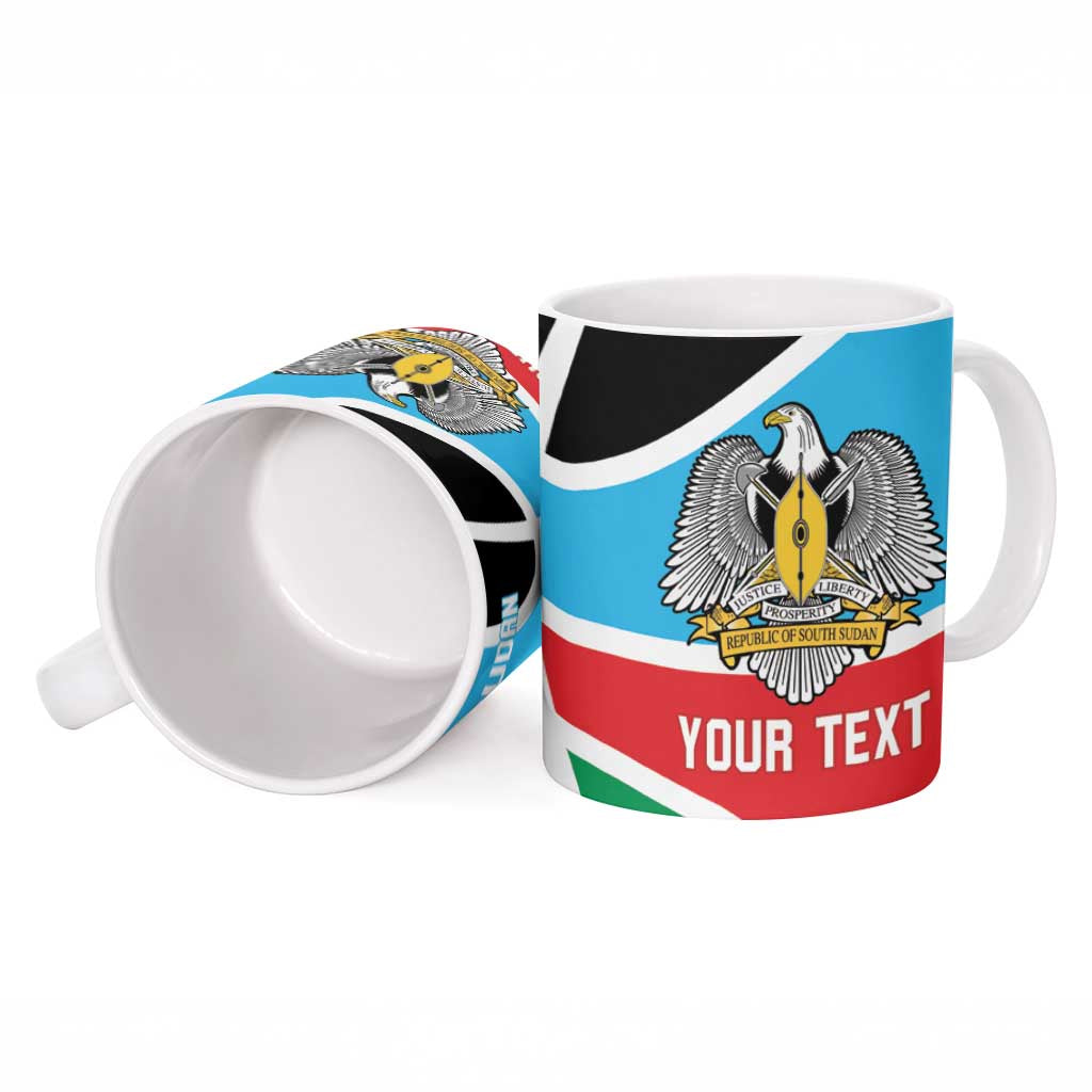 South Sudan Basketball Custom Ceramic Mug Come On Bright Stars