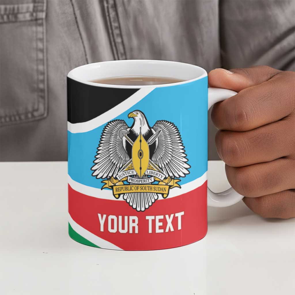 South Sudan Basketball Custom Ceramic Mug Come On Bright Stars