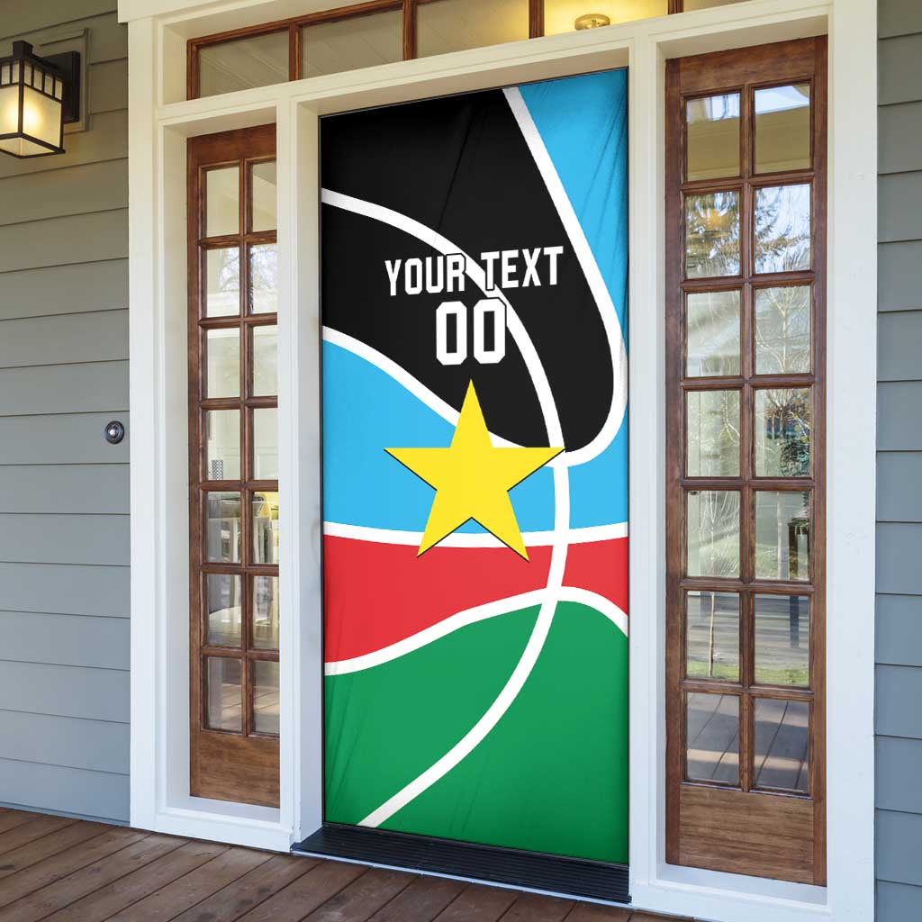 South Sudan Basketball Custom Door Cover Come On Bright Stars