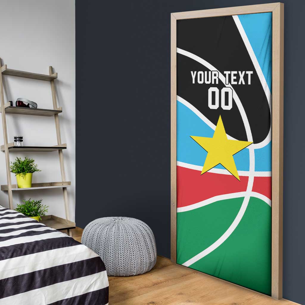 South Sudan Basketball Custom Door Cover Come On Bright Stars
