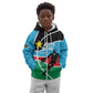Afro Basketball Custom South Sudan Kid Hoodie Come On Bright Stars - African Pride