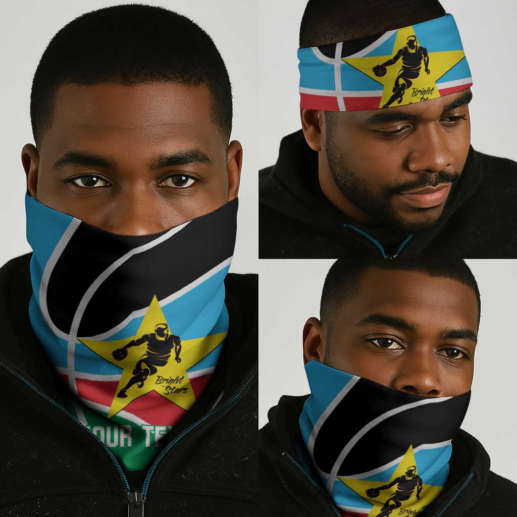 Afro Basketball Custom South Sudan Neck Gaiter Come On Bright Stars LT14