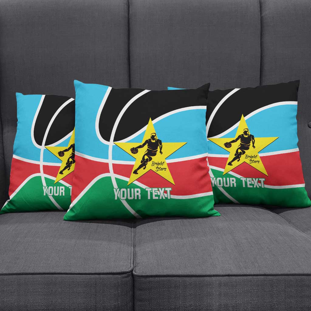 South Sudan Basketball Custom Pillow Cover Come On Bright Stars