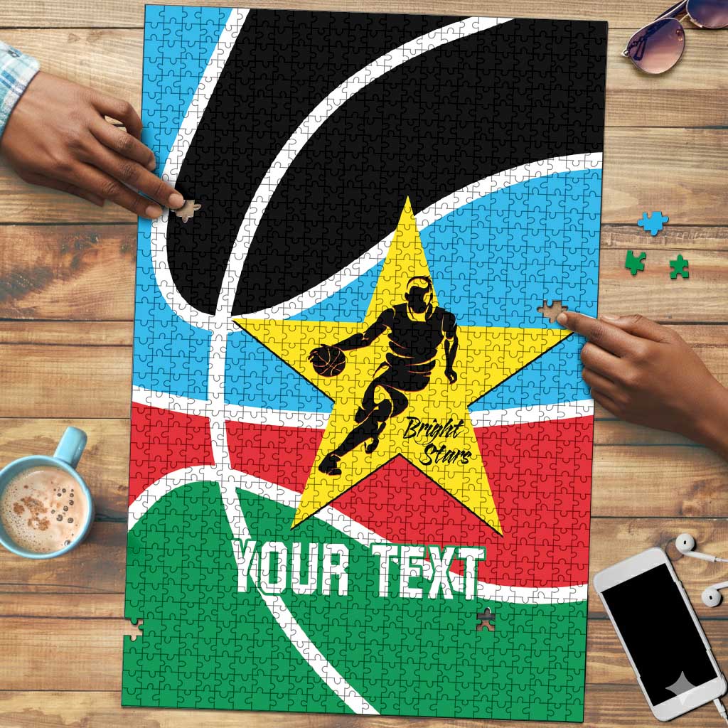 South Sudan Basketball Custom Puzzle Come On Bright Stars