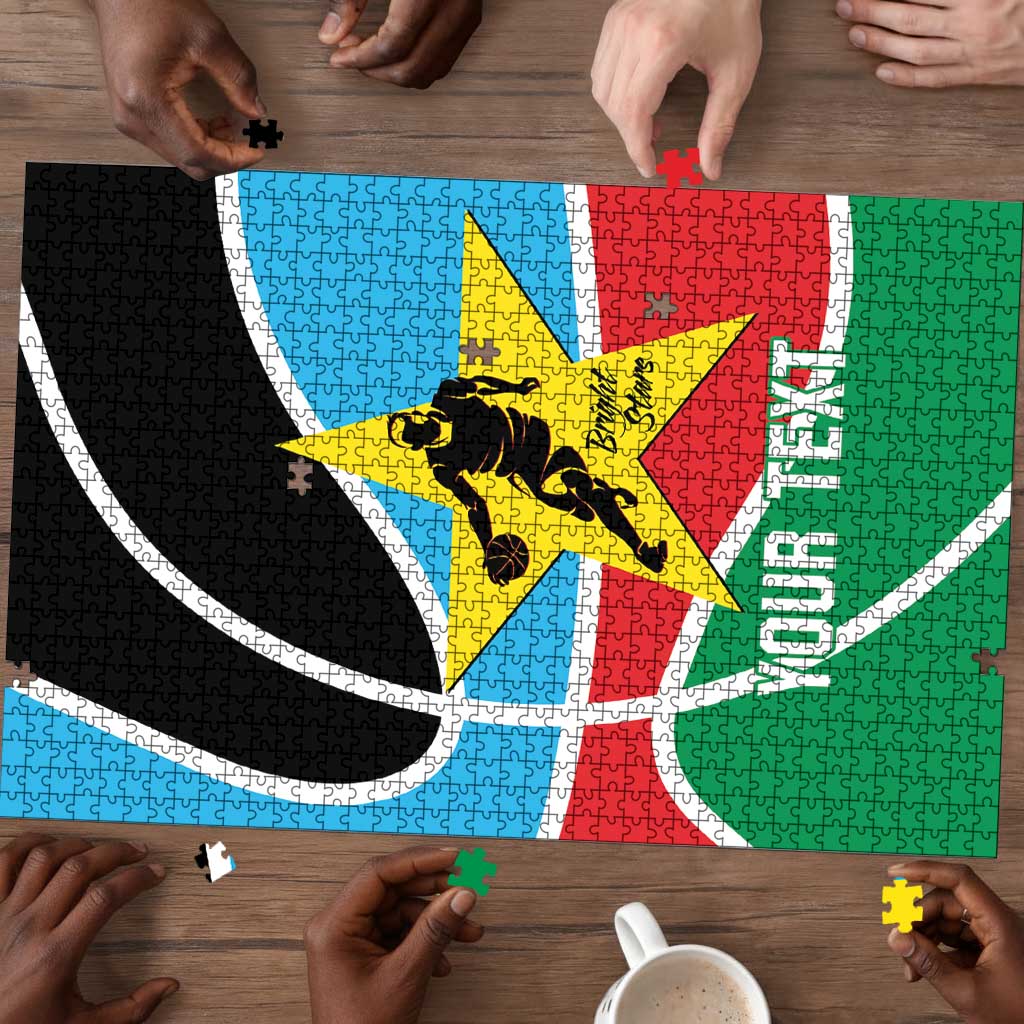 South Sudan Basketball Custom Puzzle Come On Bright Stars