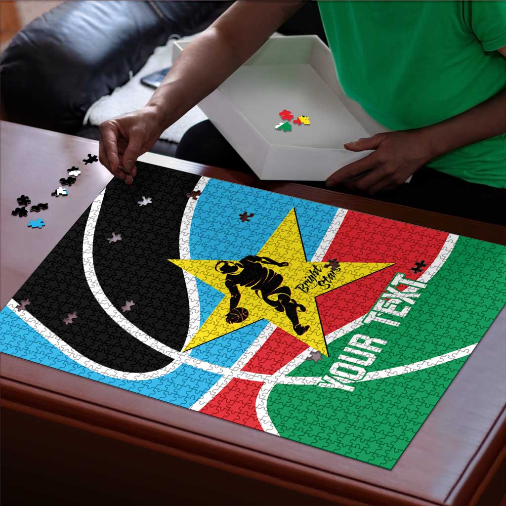 South Sudan Basketball Custom Puzzle Come On Bright Stars