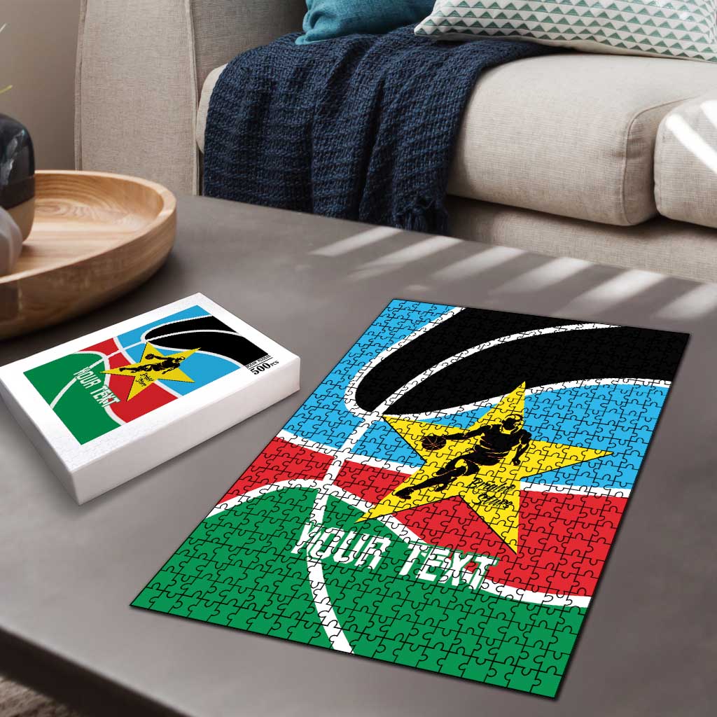 South Sudan Basketball Custom Puzzle Come On Bright Stars