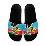 South Sudan Basketball Custom Slide Sandals Come On Bright Stars