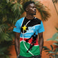 Afro Basketball Custom South Sudan T shirt Come On Bright Stars - African Pride