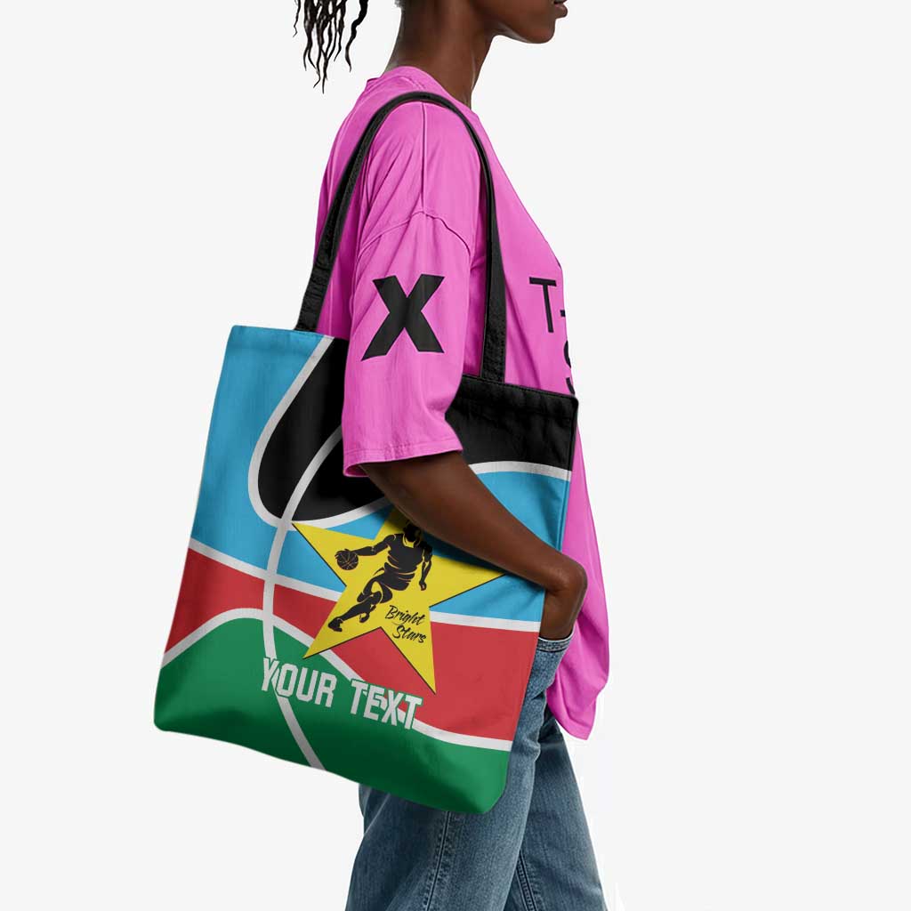 South Sudan Basketball Custom Tote Bag Come On Bright Stars
