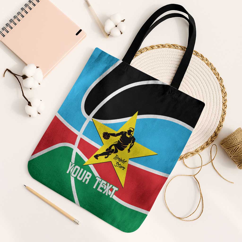 South Sudan Basketball Custom Tote Bag Come On Bright Stars