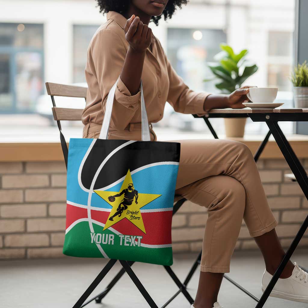 South Sudan Basketball Custom Tote Bag Come On Bright Stars