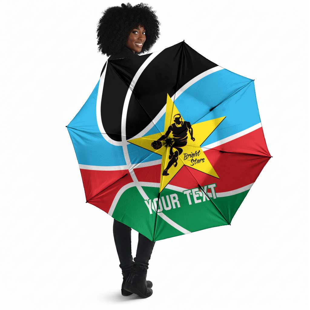 South Sudan Basketball Custom Umbrella Come On Bright Stars
