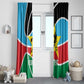 Afro Basketball Custom South Sudan Window Curtain Come On Bright Stars - African Pride