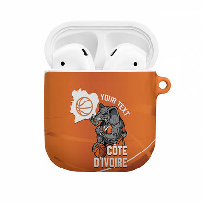 Ivory Coast Basketball Custom AirPods Case Allez Les Elephants