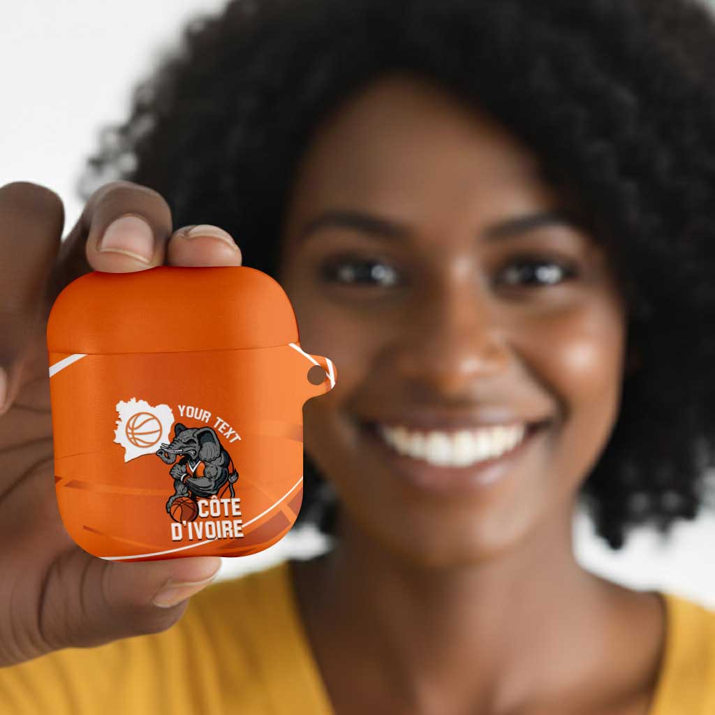 Ivory Coast Basketball Custom AirPods Case Allez Les Elephants