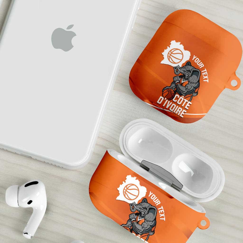 Ivory Coast Basketball Custom AirPods Case Allez Les Elephants
