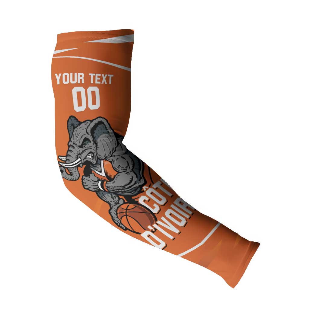 Ivory Coast Basketball Custom Arm Sleeves Allez Les Elephants