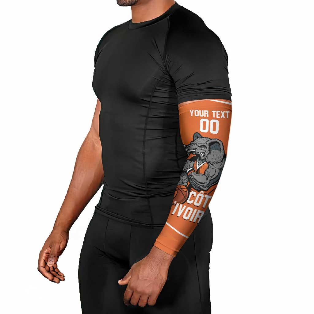 Ivory Coast Basketball Custom Arm Sleeves Allez Les Elephants