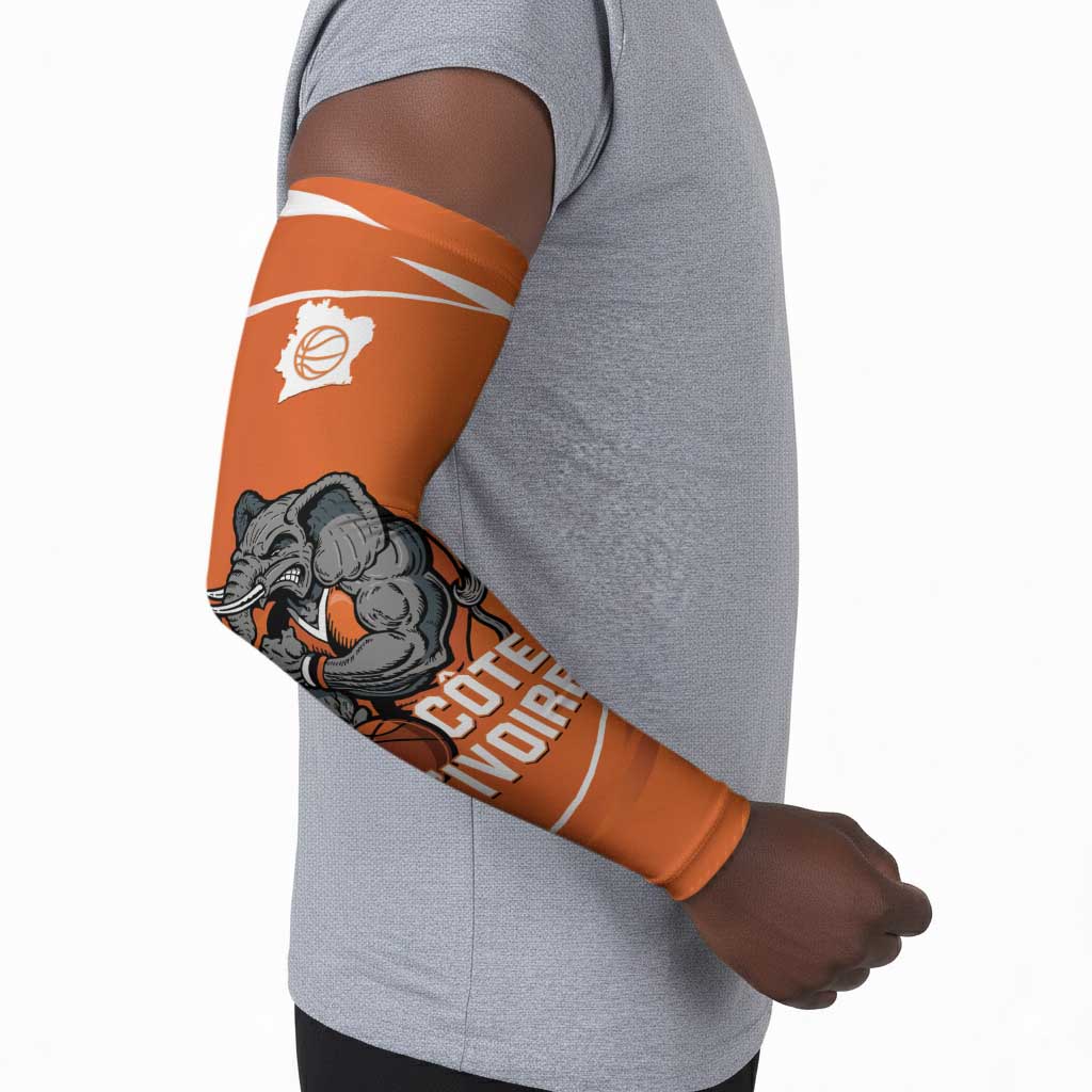 Ivory Coast Basketball Custom Arm Sleeves Allez Les Elephants