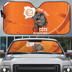 Ivory Coast Basketball Custom Auto Sun Shade Allez Les Elephants