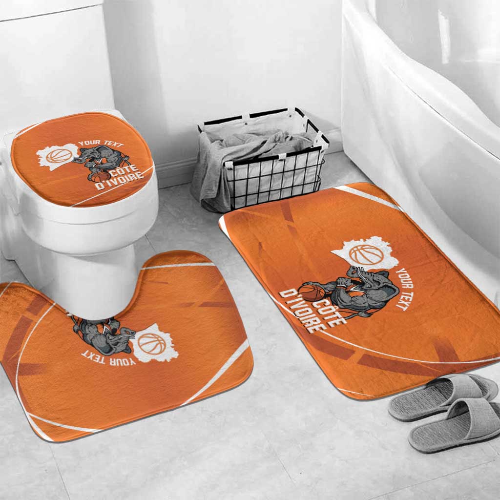 Ivory Coast Basketball Custom Bathroom Set Allez Les Elephants
