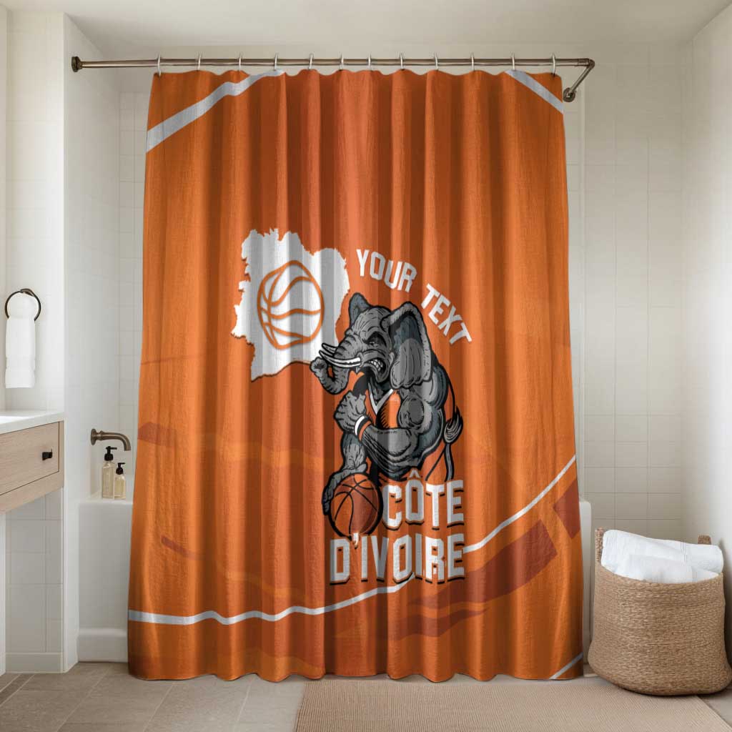 Ivory Coast Basketball Custom Bathroom Set Allez Les Elephants