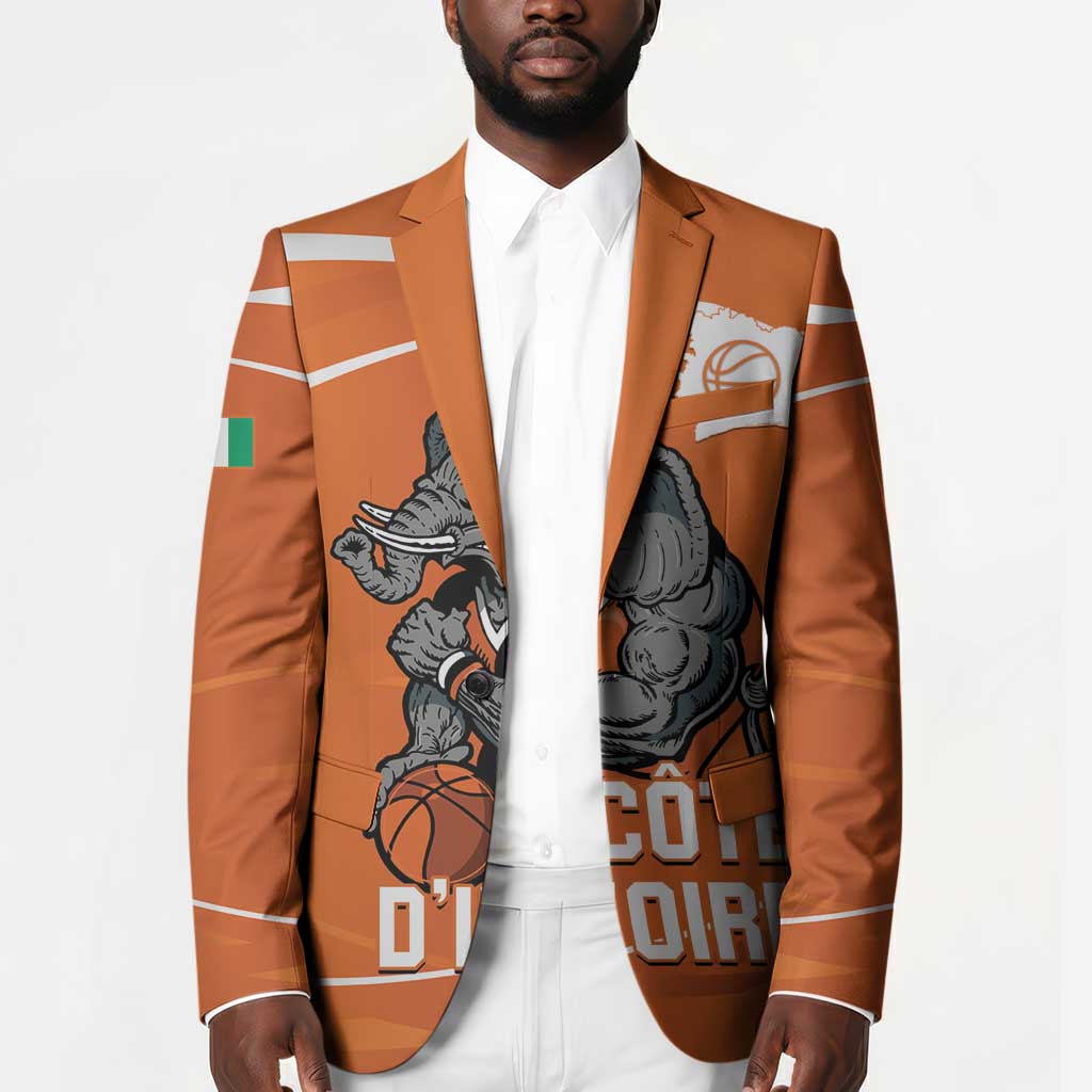 Ivory Coast Basketball Custom Blazer Allez Les Elephants