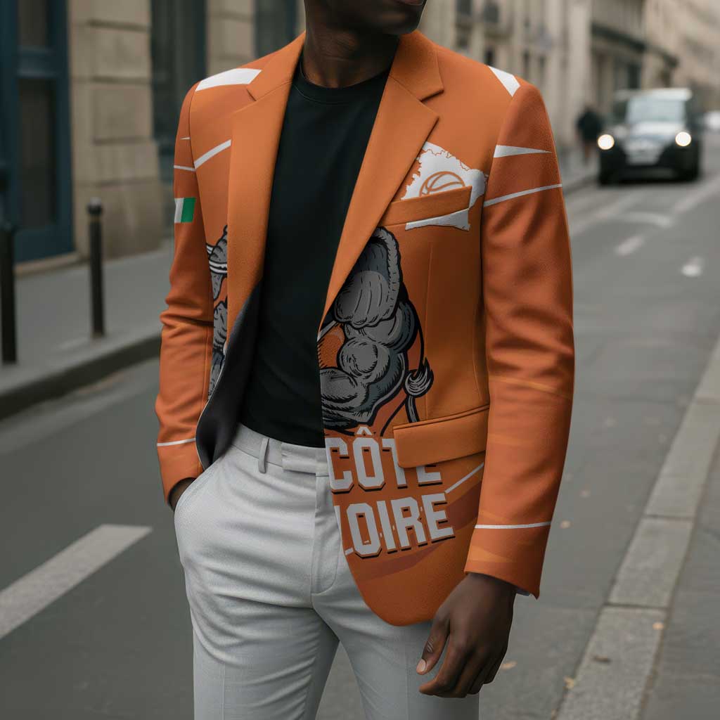Ivory Coast Basketball Custom Blazer Allez Les Elephants