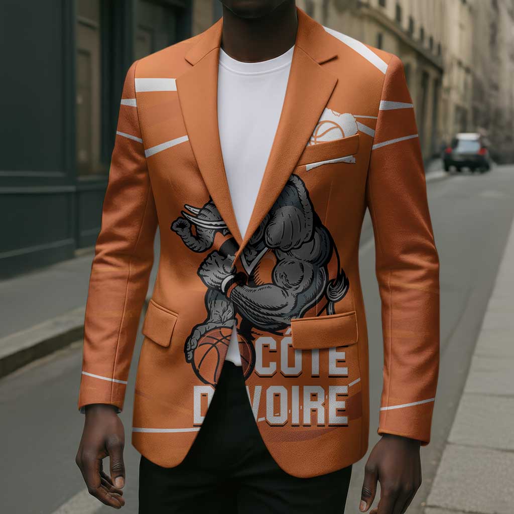 Ivory Coast Basketball Custom Blazer Allez Les Elephants