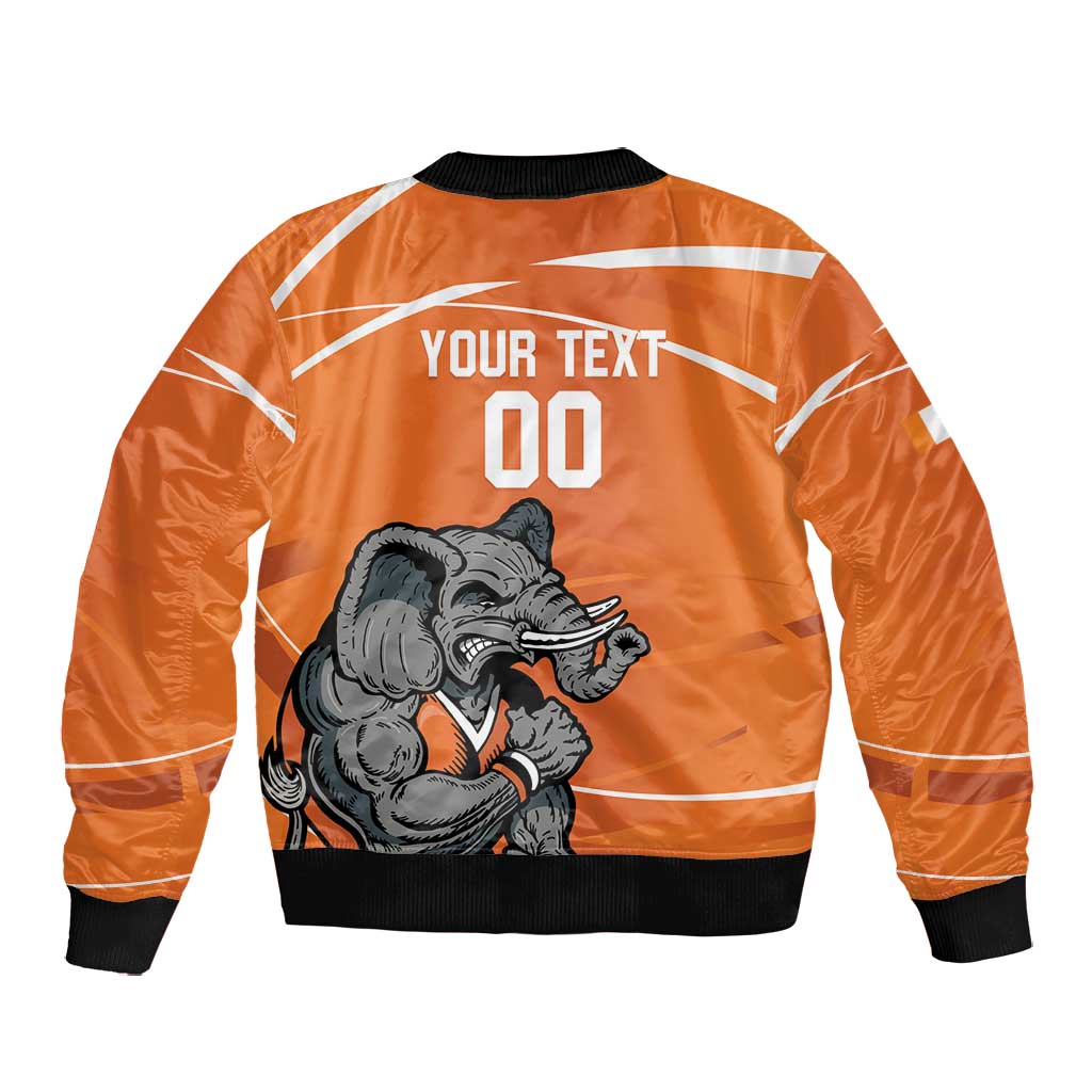 Afro Basketball Custom Ivory Coast Bomber Jacket Allez Les Elephants - African Pride