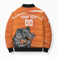Ivory Coast Basketball Custom Bomber Puffer Jacket Allez Les Elephants