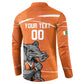 Ivory Coast Basketball Custom Button Sweatshirt Allez Les Elephants