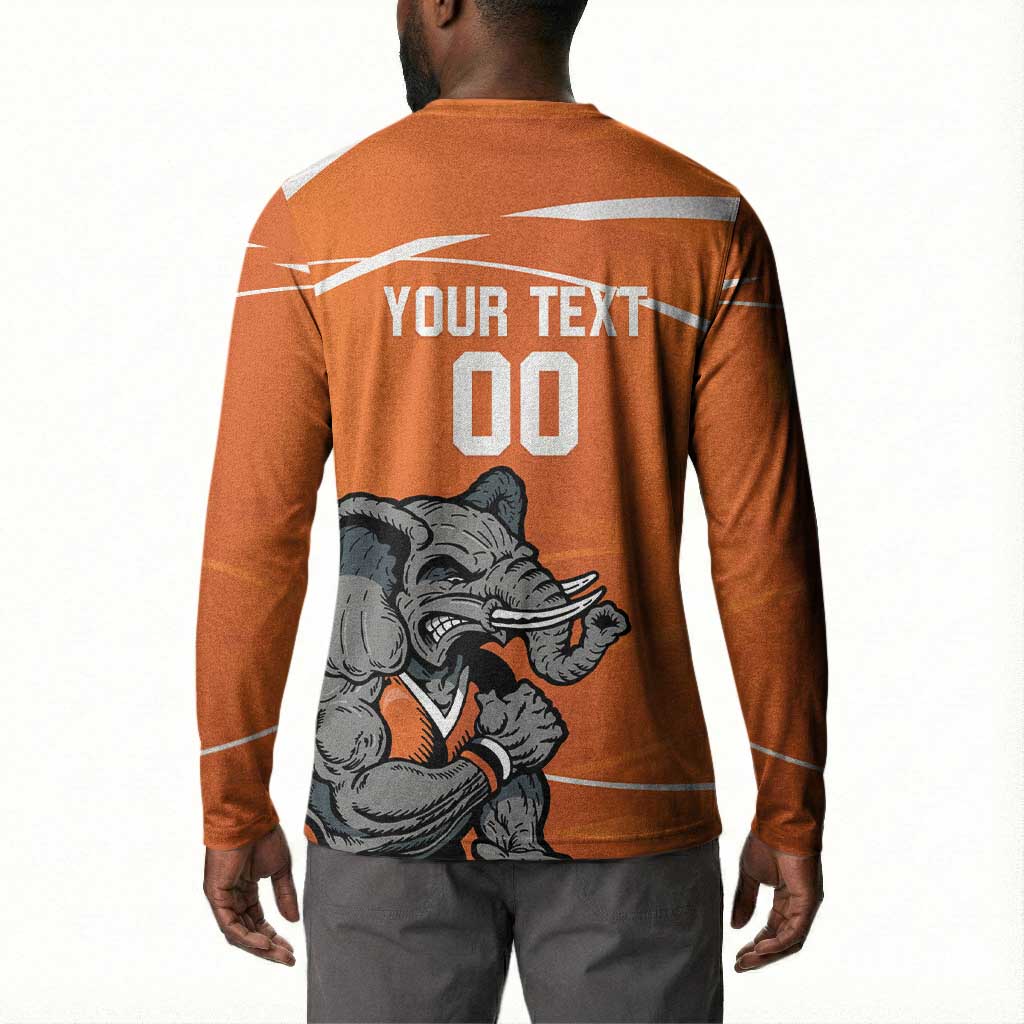 Ivory Coast Basketball Custom Button Sweatshirt Allez Les Elephants