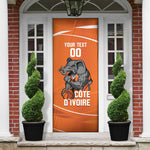 Ivory Coast Basketball Custom Door Cover Allez Les Elephants