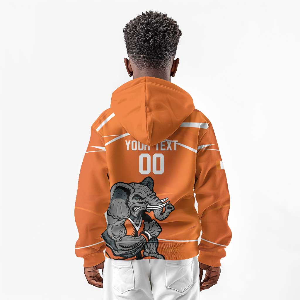 Afro Basketball Custom Ivory Coast Kid Hoodie Allez Les Elephants - African Pride