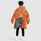 Afro Basketball Custom Ivory Coast Kid Wearable Blanket Hoodie Allez Les Elephants - African Pride