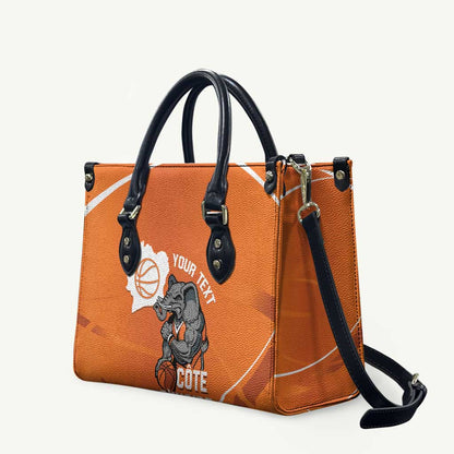 Ivory Coast Basketball Custom Leather Bag Allez Les Elephants