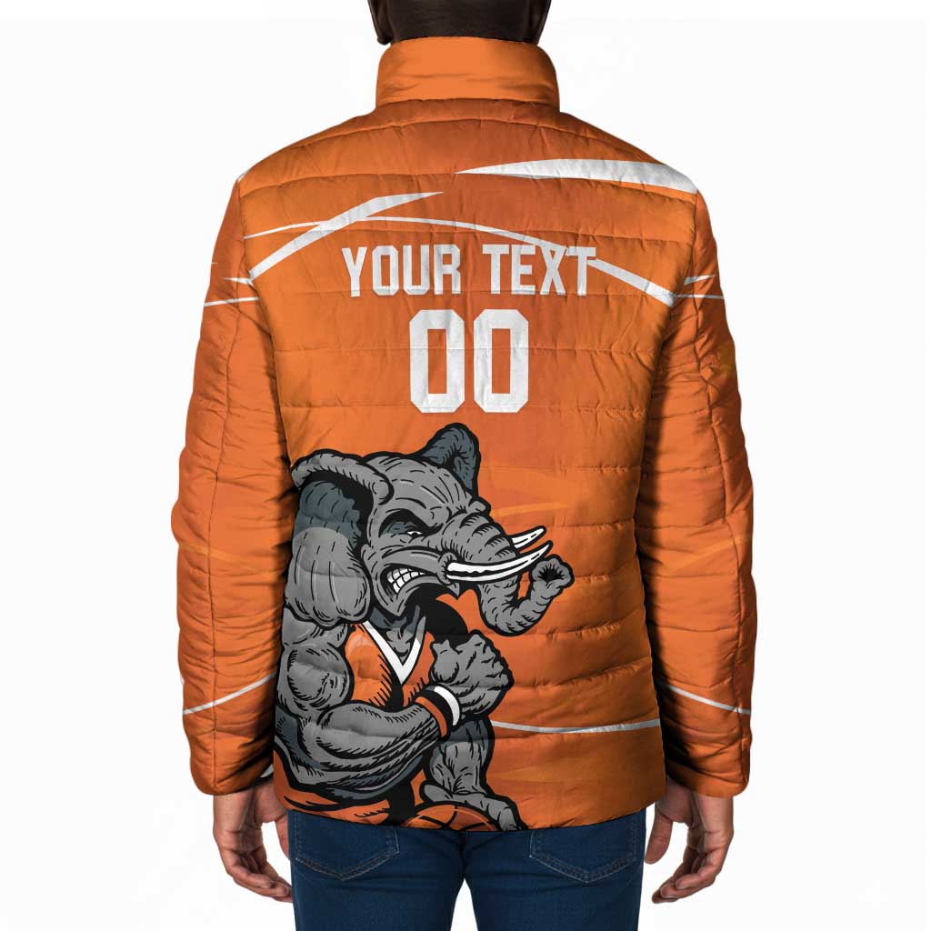 Ivory Coast Basketball Custom Padded Jacket Allez Les Elephants