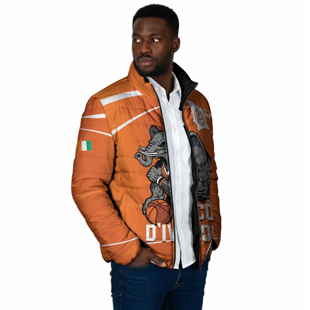 Ivory Coast Basketball Custom Padded Jacket Allez Les Elephants