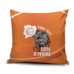 Ivory Coast Basketball Custom Pillow Cover Allez Les Elephants