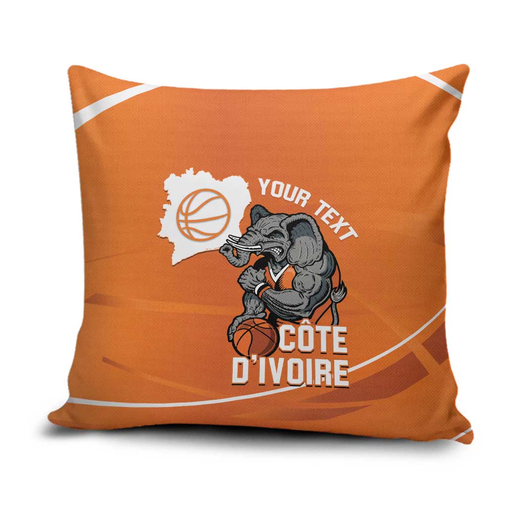 Ivory Coast Basketball Custom Pillow Cover Allez Les Elephants